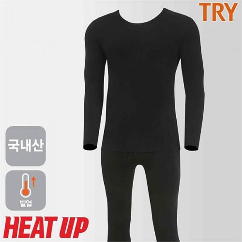 TRY 남성 히트업라이트 발열 내복 상하세트_E71