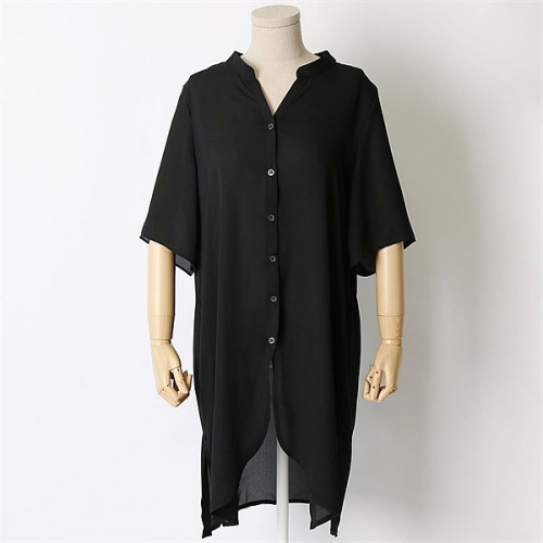 아이우먼 플라이반팔블라우스 HGE117M104 빅사이즈_