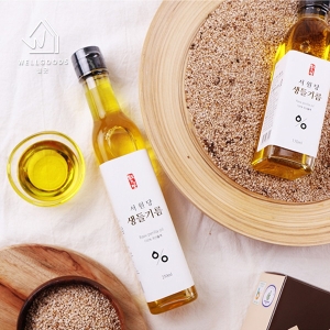 웰굿 HACCP인증 냉압착 국내산 생들기름 250ml