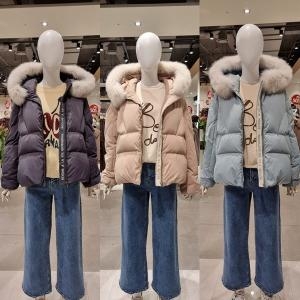 나이스클랍 와이엠 오리털 루즈핏 숏 패딩 a214pwdb12