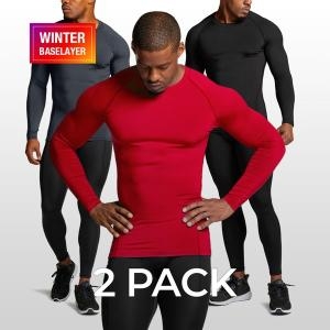 테슬라  남성 애슬리오 언더레이어 기모 라운드 긴팔 3팩 (AO-LYD03)