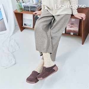 디자이어로즈 여성 밴딩 스티치 따뜻한 레더 뮬 5cm 7860807