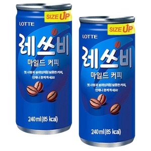 롯데칠성음료 레쓰비 마일드 240ml