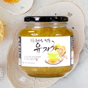 국내산 고흥유자차 정백당 1kg x 2병 유자청