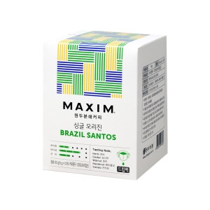 동서식품 맥심 싱글 오리진 브라질 산토스 드립백 10개입