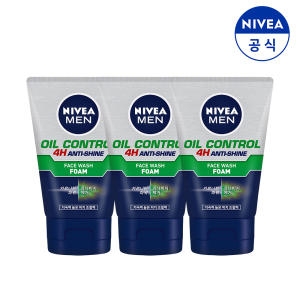 니베아 맨 오일 컨트롤 페이스 워시 폼 100g