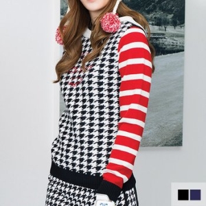 BTR  여성 하운드투스 후드 니트 실베스터 (BNW5619W)