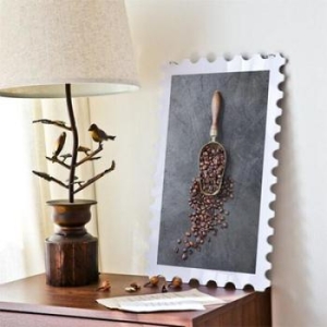 ns785-행잉액자_커피앤원두 우표세로대형