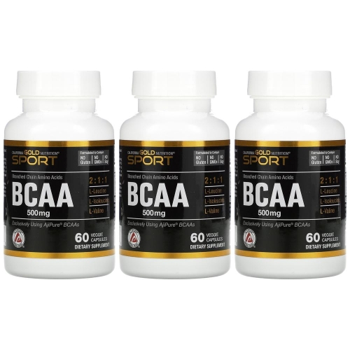 캘리포니아골드뉴트리션 BCAA 500mg 60캡슐