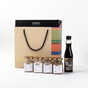 신안천일염생산자조합 화산수천일염 어간장+소금 4종 선물세트