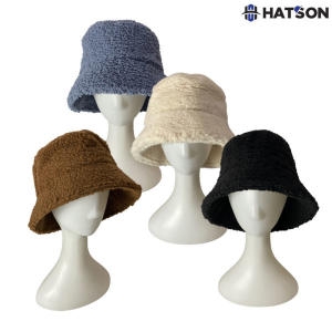 햇츠온 남여공용 플리스 버킷햇 뽀글이 벙거지 모자 H14-306