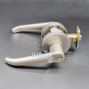한샘  3000L 목문레버 일자문고리 방문도어록 문손잡이 현관문 목문 화장실 욕실 레버 방문도어락