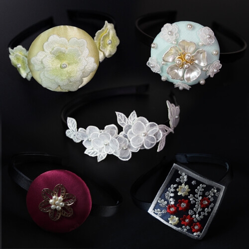 금동이 한복 머리띠 아동 어린이 여아 한복 소품