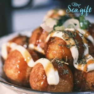 씨기프트  타코야끼 1kg 문어빵 문어볼 소스 가쓰오부시