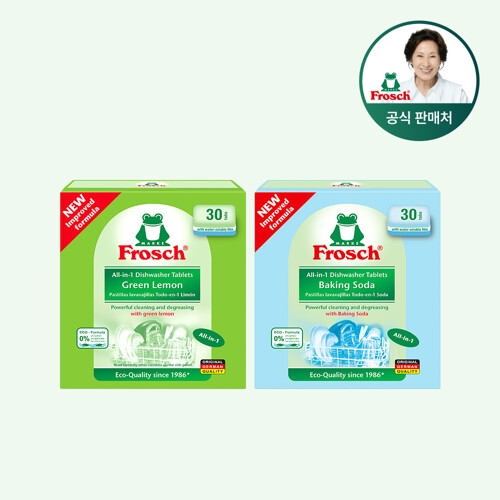 프로쉬 식기세척기세제 그린레몬 30개입