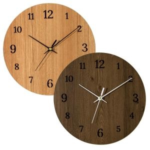 브론즈하우스  나룸 무늬목 인테리어 무소음 벽시계 WMC-176
