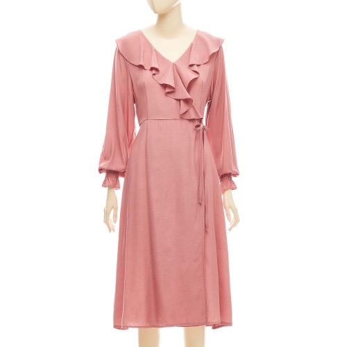 포커스 브이넥 프릴롱원피스FS0B7OP0024