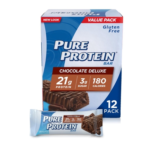 Pure Protein 퓨어 프로틴바 초콜릿 디럭스 50g 12팩