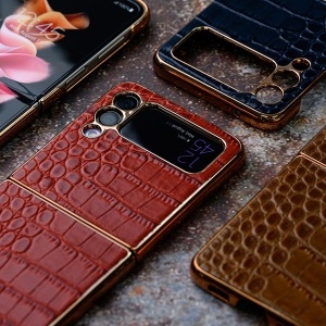 제니스  갤럭시Z플립 3 라피네 천연소가죽 케이스 지플