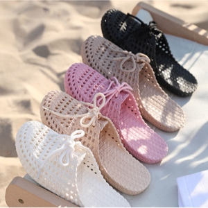 여성 3컬러 라탄 디자인 아쿠아 젤리 슈즈 샌들 ei#n4 본상품선택 VJ-1973-베이지_250 본상품선택