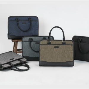 지앤비 남자 사무용 토트백 회사원 출퇴근 정장 가방 회사 비지니스 문서 업무용 서류가방 디자인:TRD_CA423 카키