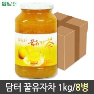 동서식품 맥심 꿀유자차 병 1kg 담터 8개