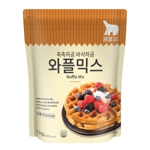 대한제분 곰표 와플믹스 1kg 4개 / 대용량 맛있는 모음 선물 해외 와플믹스 Gompyo와플믹스 rhavy 식품 음식 푸