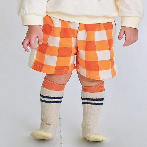 고잉키즈 토토하프팬츠 남아 여아 아동 체크 코디 등하원룩 남매룩 데일리룩 반바지