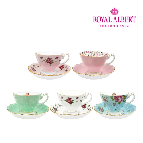 로얄알버트 뉴황실장미 커피잔