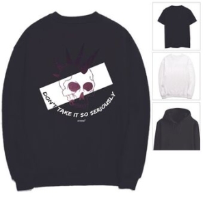 c최고득템_W560E8E_키밍 SKULL 티셔츠 락스타일 해골 머리 맨트맨 후드티_행사티셔츠