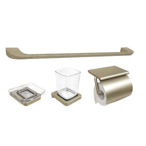 대림B&Co 대림디움 무광 사틴골드 선반형 휴지걸이