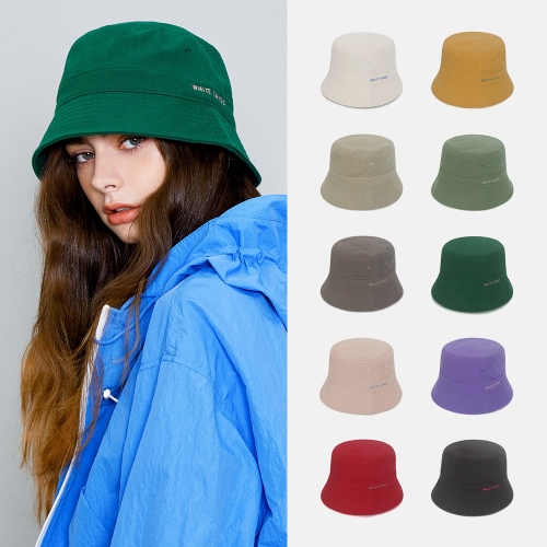 화이트샌즈 최초판매가 33 000원 공용 포시즌 베이직 자수 로고 버킷햇 10 colors