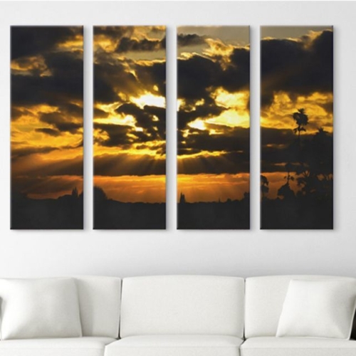 아트박스  꾸밈 cx550-해질녘노을과구름_대형노프레임세트