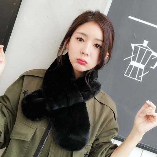 오너클랜 OvLy 둥근 미니 퍼 목도리 W5A8D53