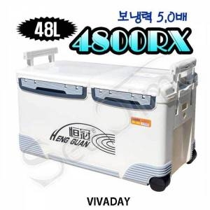 제이큐 낚시릴 용품 4800RX 민물 ST 낚시대 원투채비 루어 행관아이스박스 바다 낚시소품 48L 쿨백