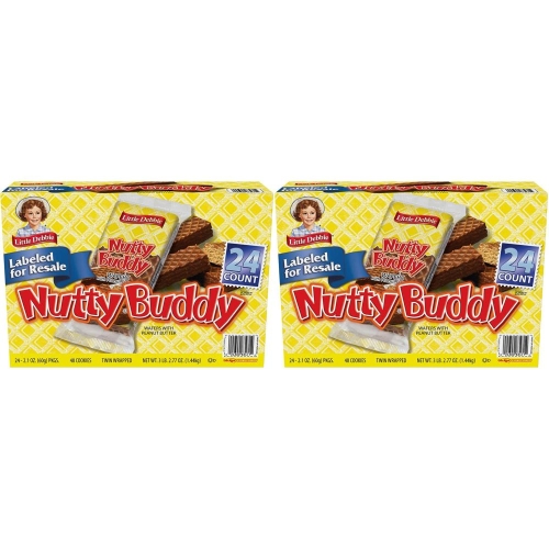 Little Debbie 리틀 데비 넛티 버디바 60g 24개 2팩