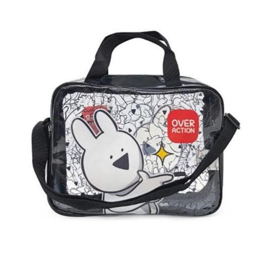 오버액션토끼   2019년 NEW  오버액션토끼 사각 비치백_블랙  2553768    2553768