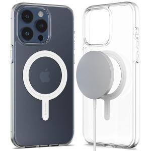 신지모루  아이폰13 12 미니 프로 맥스 맥세이프 마그네틱 M에어클로 투명 휴대폰 케이스