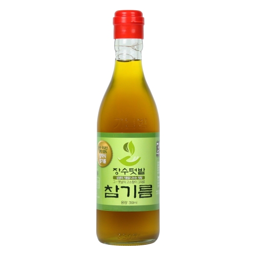 장수텃밭 중국산 참기름 350ml