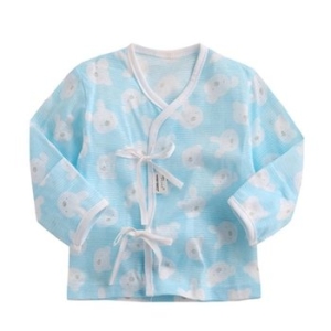 메이커키즈 한국생산 동물친구 배냇저고리 2장 1세트 블루 (201393)