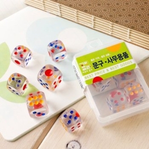 6p 육면체 투명 주사위