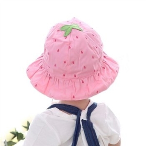 메이커키즈 딸기 벙거지 아기모자 300054