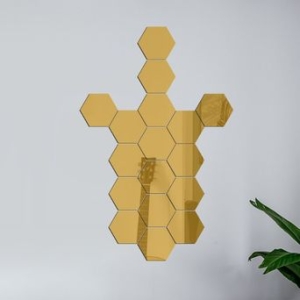 아크릴거울16pcs 부착형 붙이는 디자인 인테리어