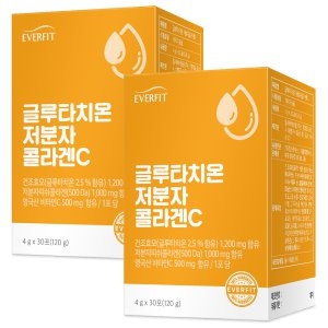 내츄럴플러스 에버핏 글루타치온 저분자 콜라겐C 4g 30포