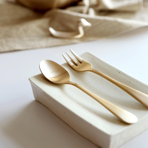 놋담 유기 베이비 스푼 포크 세트