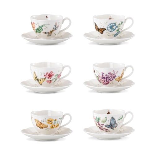 레녹스 버터플라이 메도우 커피잔 세트