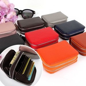 쌈지 투웨이 지퍼 카드 지갑 소가죽 8가지 20대