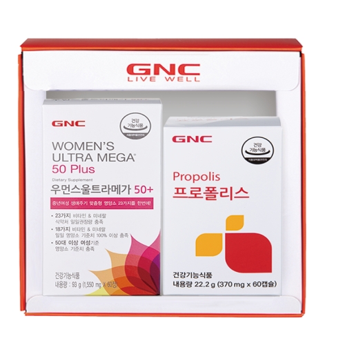 GNC 우먼스울트라메가50 Plus 60캡슐 + 프로폴리스 60캡슐