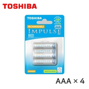 도시바  임펄스 800mAh 2100회 AAA