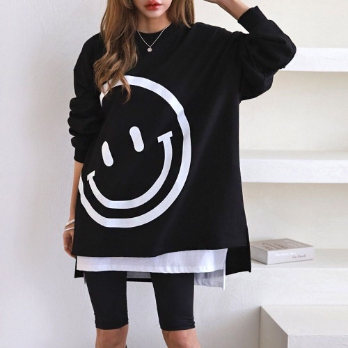 쉬즈미스 쉬즈미 TRT-445 빅스마일 오버핏 언발 롱맨투